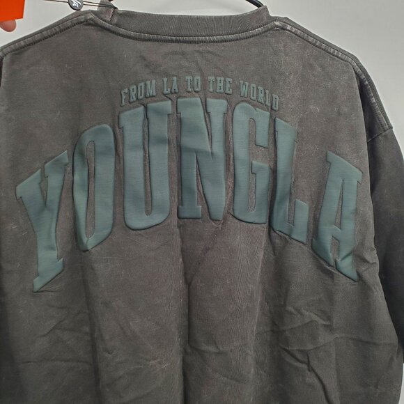 YoungLA Foundation Crop Tee Shirt Top Men Size Large NWT Short Sleeve Crewneck - Picture 8 of 16